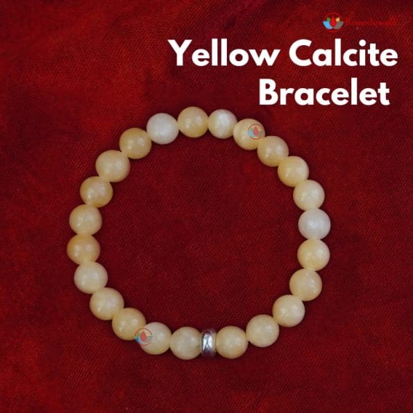 Yellow Calcite Bracelet 8mm single Bracelet, Yellow Calcite Stone, Yellow color.