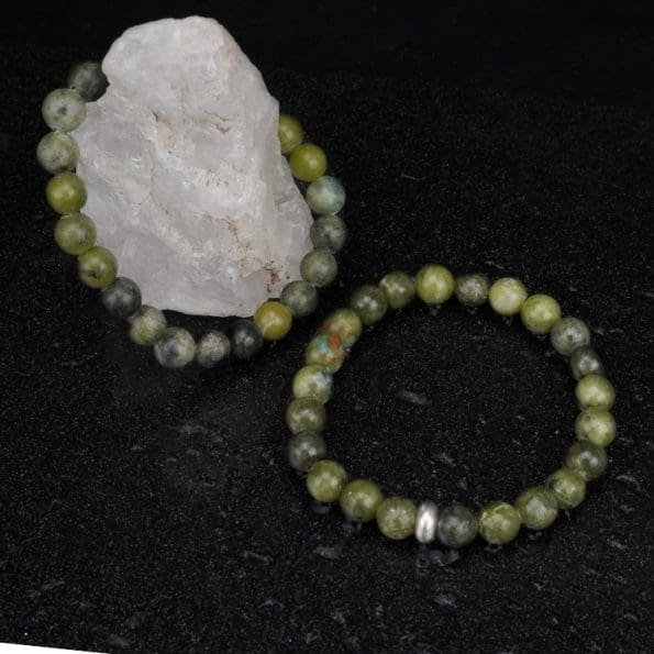 Green Jadeite Bracelet 8mm single Bracelet, Green Jadeite stone, Green color.