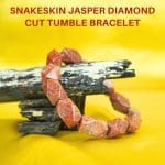 Snakeskin Jasper Diamond Cut Tumble Bracelet