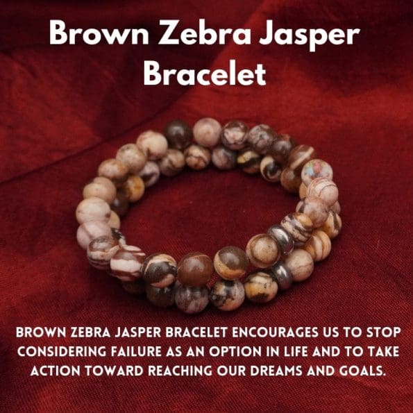 Natural Brown Zebra Jasper Bracelet 8mm single Bracelet, Natural Brown Zebra Jasper stone, Brown color.