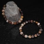 Natural Brown Zebra Jasper Bracelet 8mm single Bracelet, Natural Brown Zebra Jasper stone, Brown color.