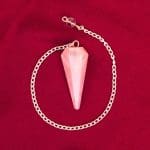 Rose Quartz Crystal Dowsing Pendulum