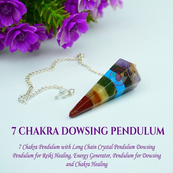 7 Chakra Crystal Dowsing Pendulum