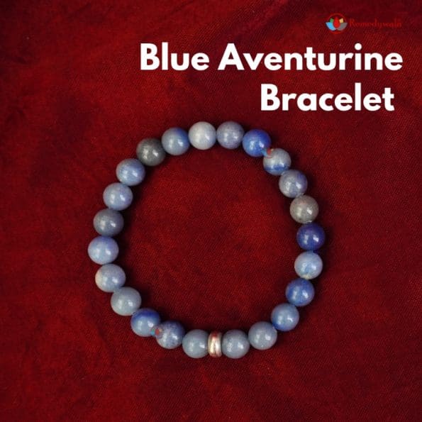 Blue Aventurine Bracelet 8mm single Bracelet, Blue Aventurine stone, Blue color.