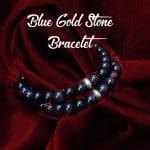 Blue GoldStone Bracelet 8mm