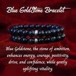 Blue GoldStone Bracelet 8mm