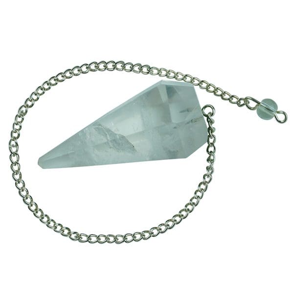 Clear Quartz Crystal Dowsing Pendulum