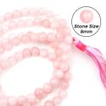 Rose Quartz 8mm Mala