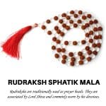 Rudraksha Crystal Mala