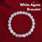 White Agate Bracelet 8mm