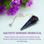 Amethyst Crystal Dowsing Pendulum