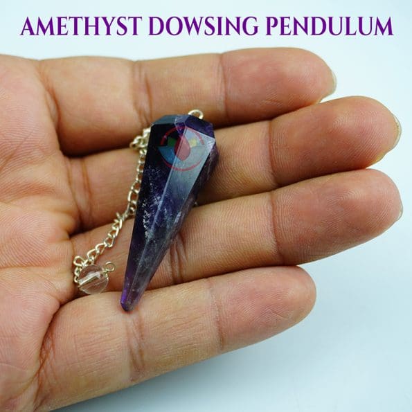 Amethyst Crystal Dowsing Pendulum