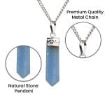 Angelite Pencil Pendant