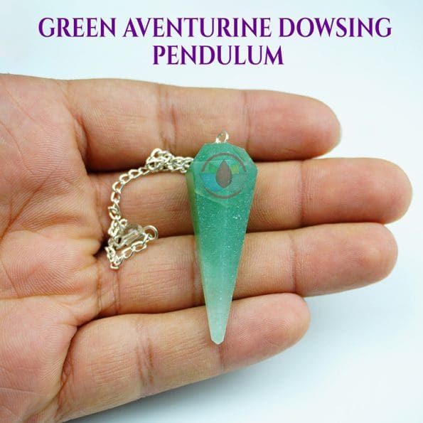 Green Aventurine Crystal Dowsing Pendulum