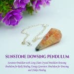 Sunstone Crystal Dowsing Pendulum