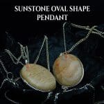 Sunstone Oval Shape Pendant