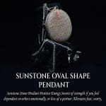 Sunstone Oval Shape Pendant