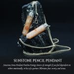 Sunstone Pencil Pendant