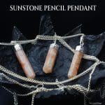 Sunstone Pencil Pendant