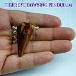 Tiger Eye Crystal Dowsing Pendulum