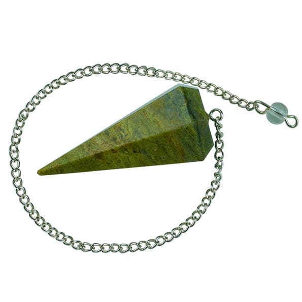 Unakite Crystal Dowsing Pendulum