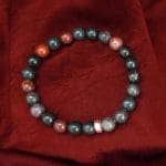 Bloodstone Bracelet 8mm, Bloodstone Bracelet with Ring