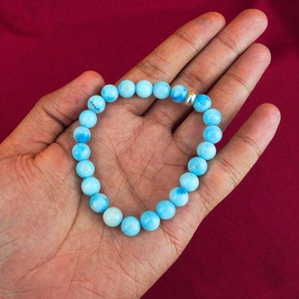 Larimar Bracelet With Ring Charm