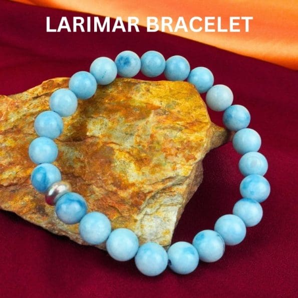 Larimar Bracelet With Ring Charm