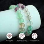 Multicolor Fluorite Natural Stone Single Bracelet