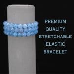 Chalcedony Bracelet 8 mm, Chalcedony Bracelet With Ring