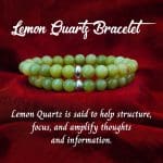 Lemon Quartz Bracelet 8mm