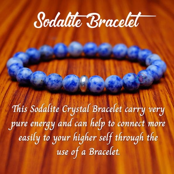 Sodalite Bracelet With Ring