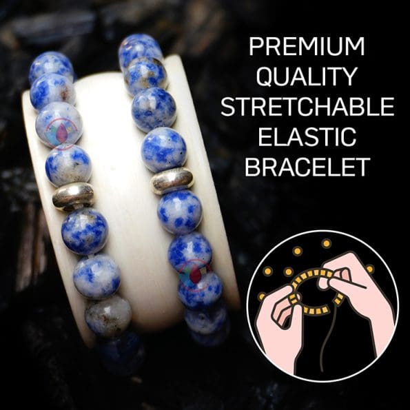 Sodalite Bracelet With Ring