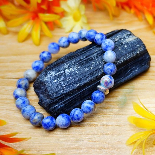 Sodalite Bracelet With Ring