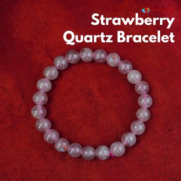 Strawberry Quartz Bracelet 8mm