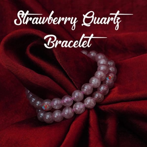 Strawberry Quartz Bracelet 8mm