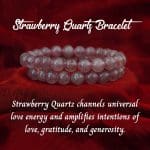 Strawberry Quartz Bracelet 8mm