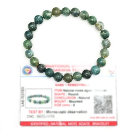 Moss Agate Bracelet 8mm