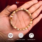 Picture Jasper Diamond Cut Tumble Bracelet