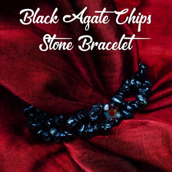 Black Agate Chips Bracelet