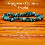 Charged Activated Energized Chrysoprase Chips Bracelet