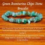 Charged Activated Energized Green Aventurine Chips Bracelet