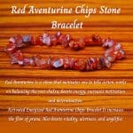 Red Aventurine Chips Bracelet (Pack of 3)