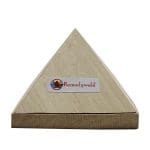 Vastu Shriparni Wooden Pyramid with Base Vastu Pyramid Plate (3 inch)