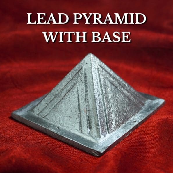 Vastu Lead Pyramid with Base Vastu Pyramid Plate, Lead Pyramid set 2.5 inch