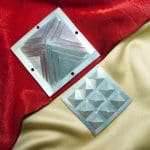 Vastu Zinc Pyramid with Base Vastu Pyramid Plate, Zinc Pyramid set 2.5 inch