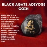 Black Agate Adiyogi Coin