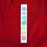 7 Chakra Selenite Stick