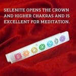 7 Chakra Selenite Stick