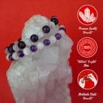 Selenite Amethyst Combination Bracelet 8mm